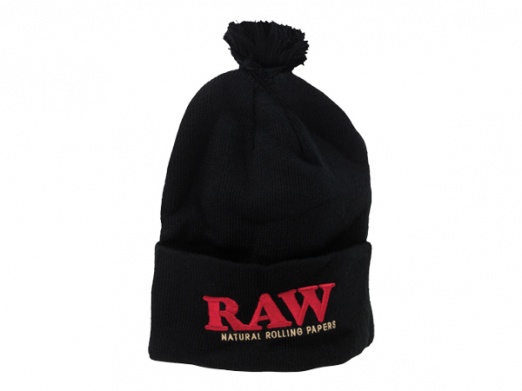 RAW Winter Pompom Hat - Black
