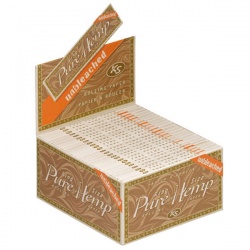 50 Unbleached King Size Slim Rolling Papers Full Box