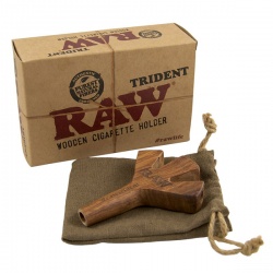 RAW Trident Triple Wooden Cigarette Holder