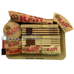 RAW Mini Rolling Tray Classic & Organic Gift Set PLUS - Choice of tray!