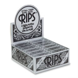 24 Rips Black King Size 5m Rolls Full Box
