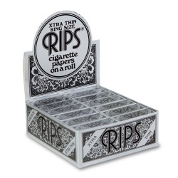 24 Rips Black King Size 5m Rolls Full Box