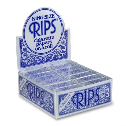 24 Rips Blue King Size 5m Rolls Full Box