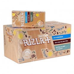 20 Rizla Natura Ultra Slim Filter Tips 120 per Pack Full Box