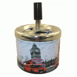 London Design Metal Spinning Ashtray